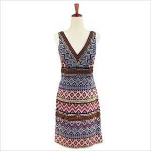 Anthropologie Multicolor Geometric Dress